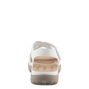 Flexus Crossbeam Adjustable Strap Sandals White Robin Boutique