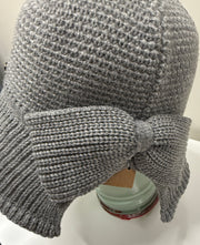 C.C. Beanie Knit Bucket Hat with Back Bow Robin Boutique