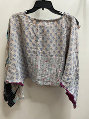 Pareo Kantha In Bloom Cropped Pullover #032 by Kantha Bae