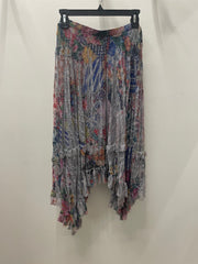 All-Sparkly Romantic Lace Skirt in Bold Floral by Origami Robin Boutique