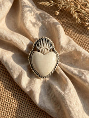 Sacred Heart Adjustable Ring by Tara Gasparian