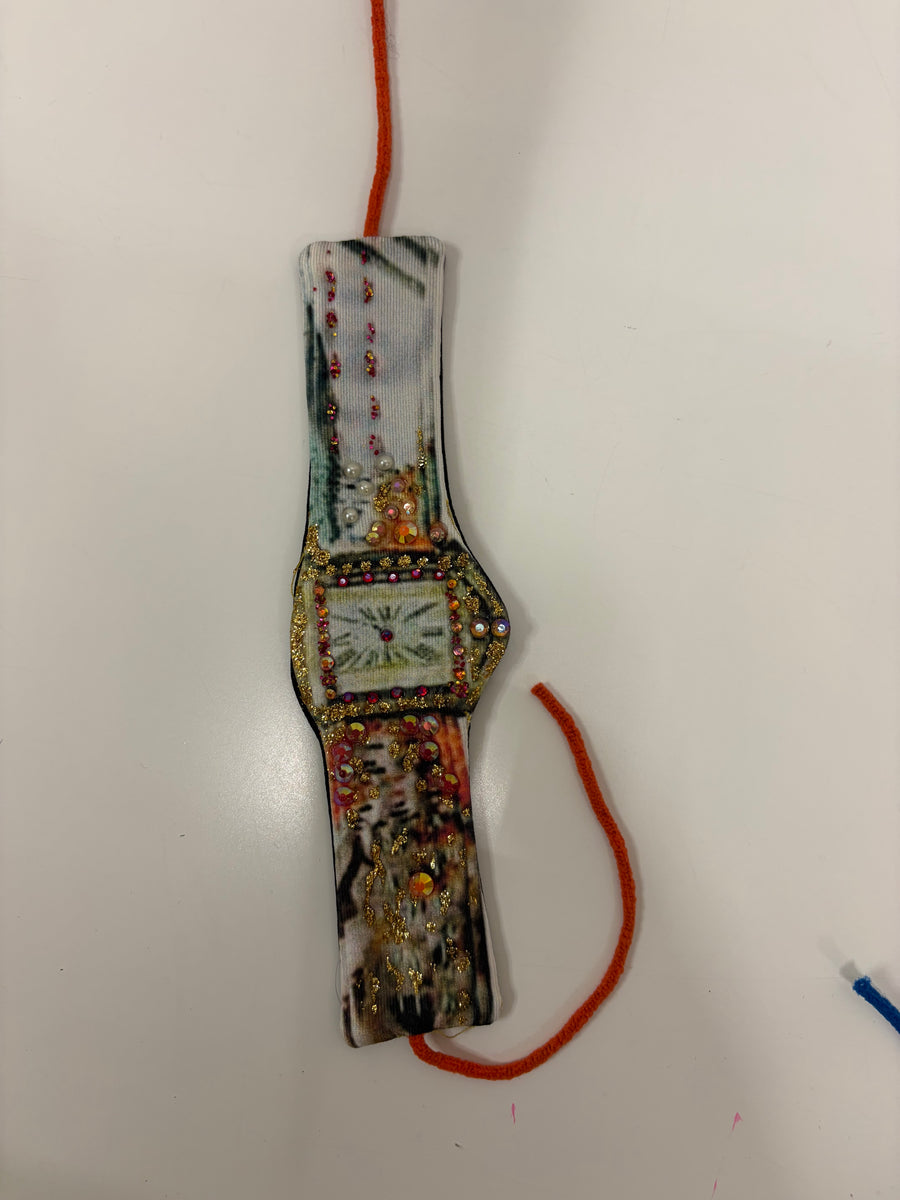 Embellished Fabric Watch Cuff by IPNG Design