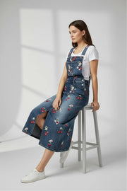 Sarah Overall Dress in Cherry on Top by Driftwood Jeans