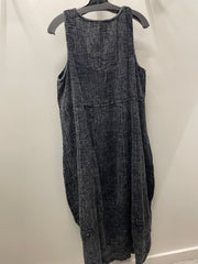 Stone Washed Double Gauze Balloon Maxi Dress
