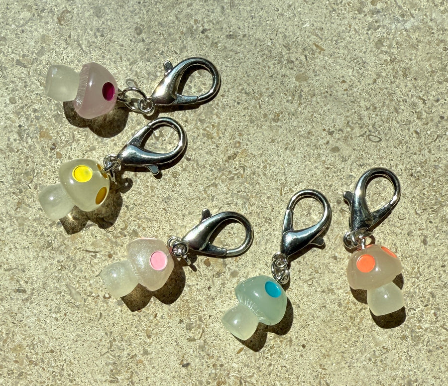 Luminous Dot Mushroom Charms Robin Boutique