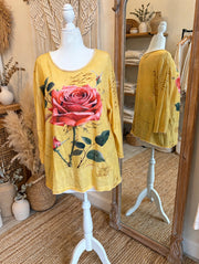 Driftwood Day Rose Tee by Paper Lace