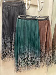 Fairy Pleated Mesh Skirt with Leopard Print by EllyNDale