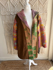 Fine Kantha Drifter Coat #224 by Kantha Bae
