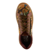 L'Artiste DANLIFAB Sneaker Shoes in Brown Top View Robin Boutique