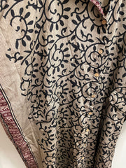 Crepe Sari Free To Be Longsleeve Maxi #132 by Kantha Bae