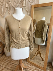 Ruched Romance Cardigan by The Paper Lace