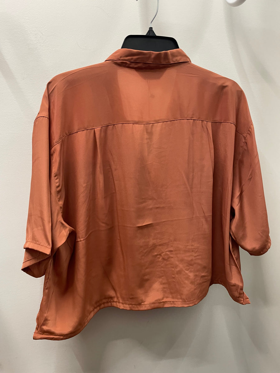 Reworked Flowy Crop Button Down #118