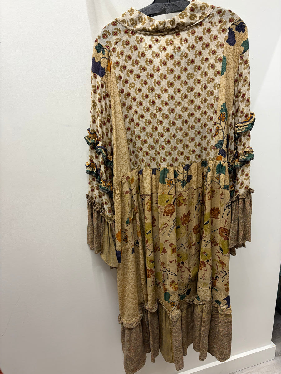 Crepe Silk Rhiannon Duster Dress #261 by Kantha Bae