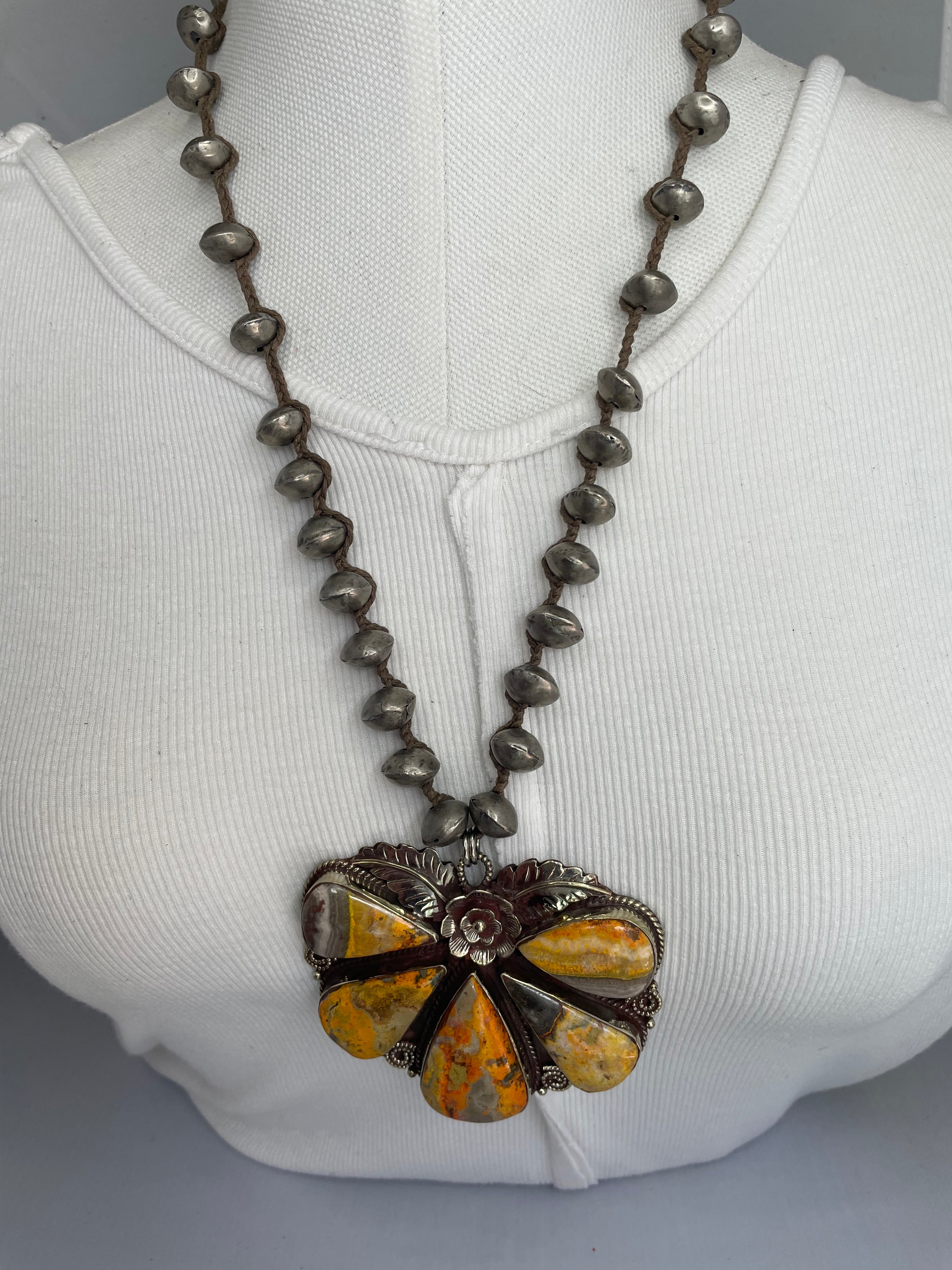 Bumble Bee Jasper Short Necklace