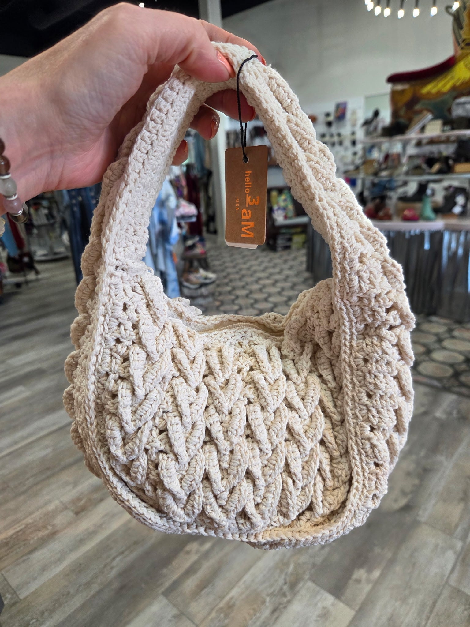 Crochet Knit Handbag Robin Boutique