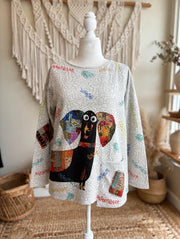 Patches Quilted Dog Top by Inoah