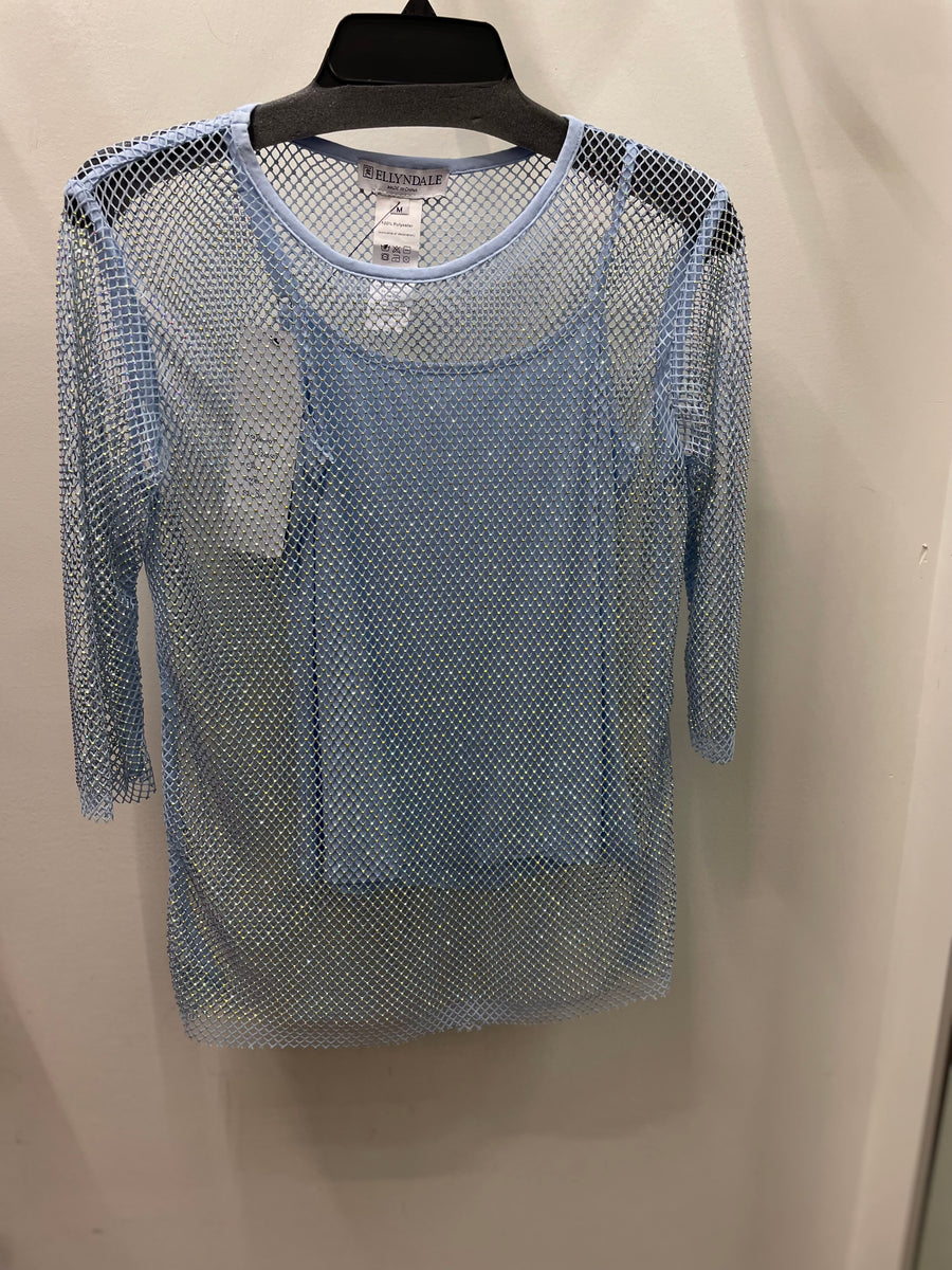 Diamond Mesh Top with Matching Cami by EllyNDale