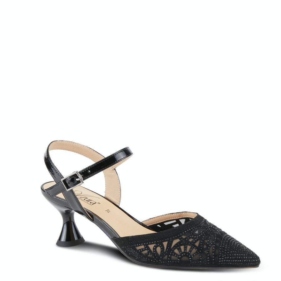 Azura Delicate Evening Sandel Shoes in BlacjRobin Boutique