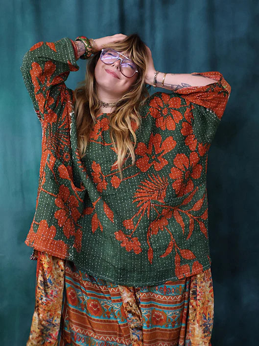Pareo Kantha Dream Pullover #132 by Kantha Bae