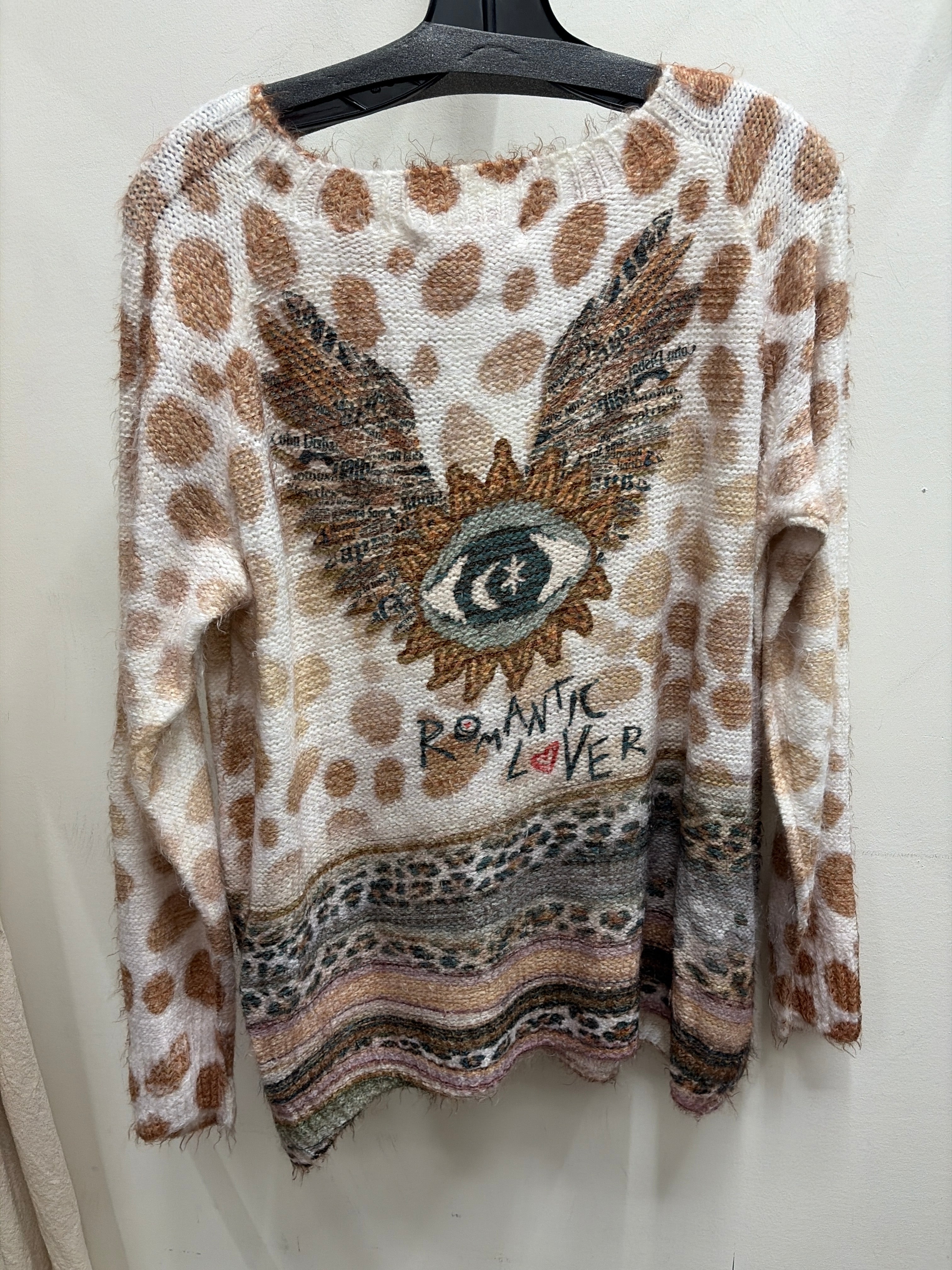 Romantic Lover Print Sweater by Amorosa