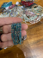 Rhinestone Tennis Stretch Bracelets