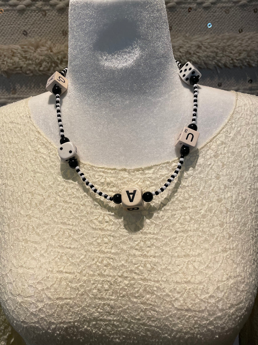 Lucky Roll Short Dice Necklace by Lori