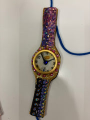 Embellished Fabric Watch Cuff by IPNG Design