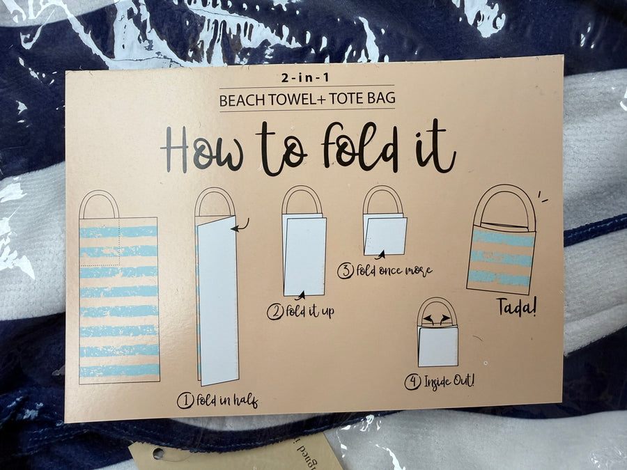 Beach Towel in a Bag Robin Boutique