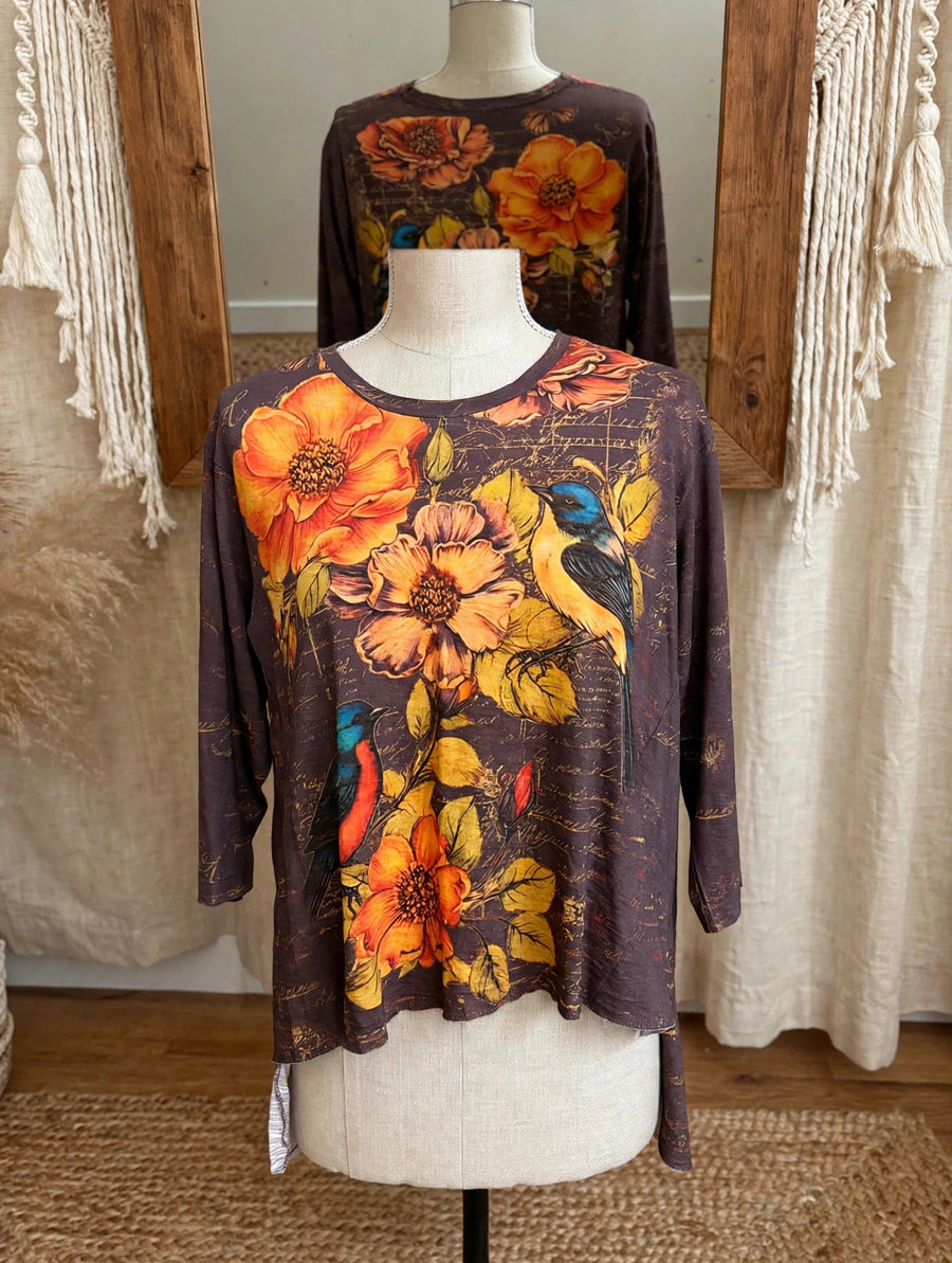 Driftwood Day Songbird Garden Tee by Paper Lace