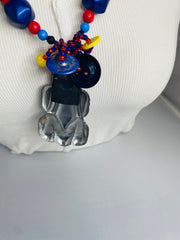 Blue Frog Clicker Necklace by The Vintage Jewel