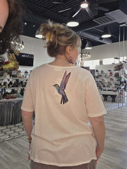 Driftwood Day Tee in Vibrant Flower Garden Print by Paper Lace