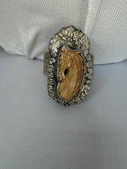 Earth Song Cuff Bone Craved Bracelet