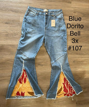 Upcycled Denim Dorito Bell by Kantha Bae - Robin Boutique-Boutique 