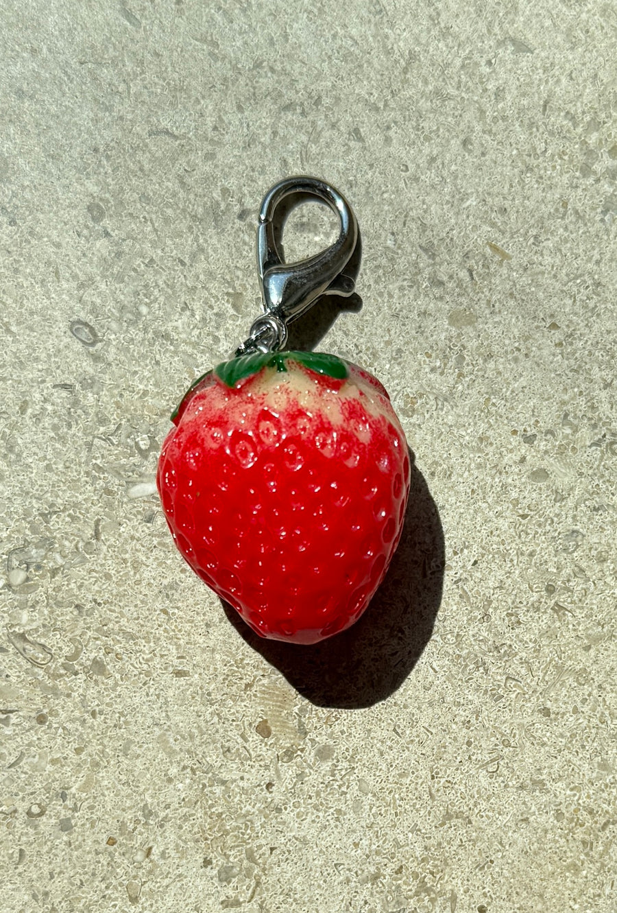 Resin Strawberry Charm Large Robin Boutique