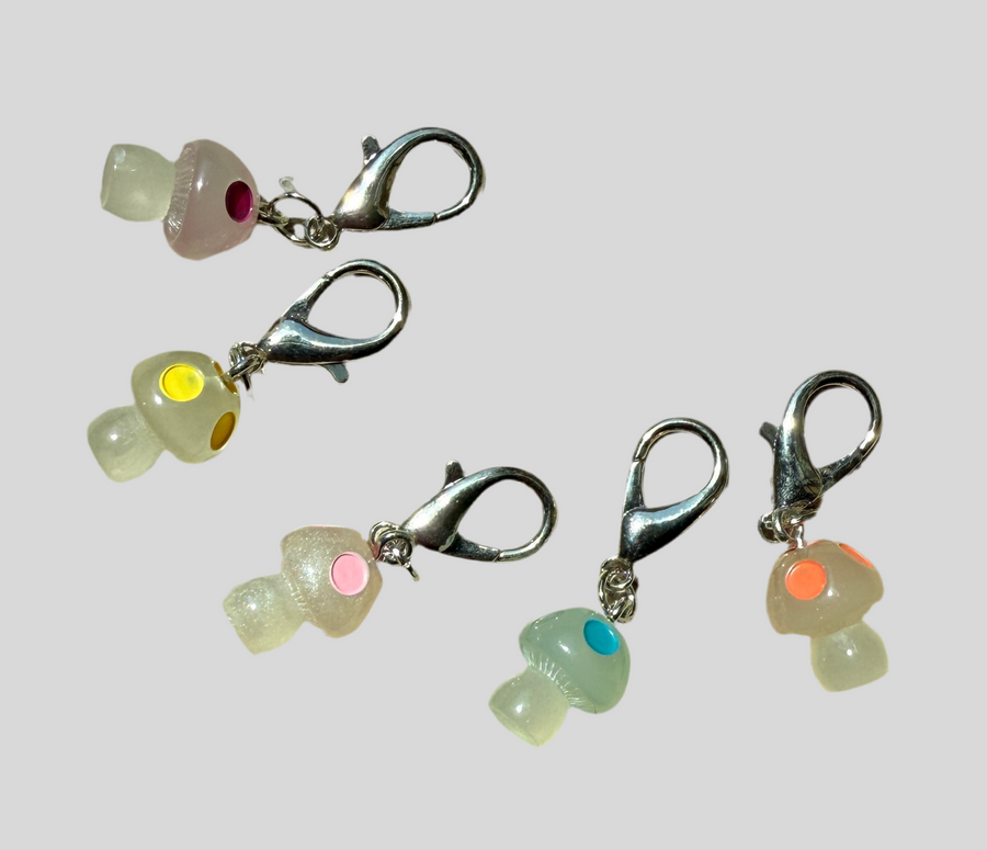 Luminous Dot Mushroom Charms Robin Boutique