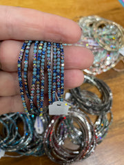 Rhinestone Tennis Stretch Bracelets