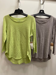 Solid Cotton Slub High-Lo Tee by Escape by Habitat 10004 Robin Boutique
