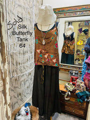 Silk Butterfly Tank by Kantha Bae One Size - Robin Boutique-Boutique 