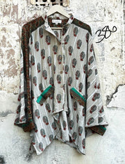 Silk Dylan Button Down by Kantha Bae - Robin Boutique-Boutique 