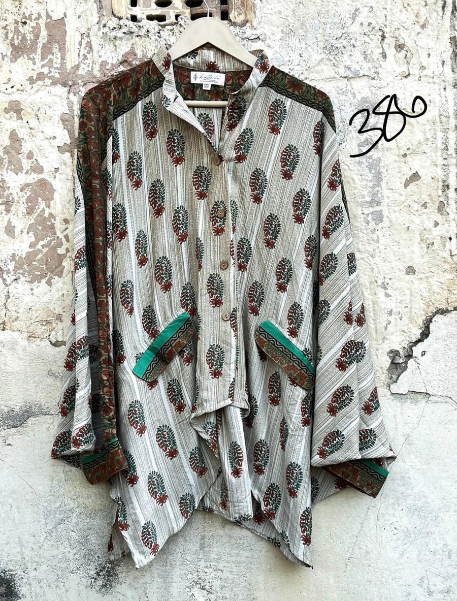 Silk Dylan Button Down by Kantha Bae - Robin Boutique-Boutique 