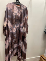 Crepe Sari Evermore Kimono #201 by Kantha Bae