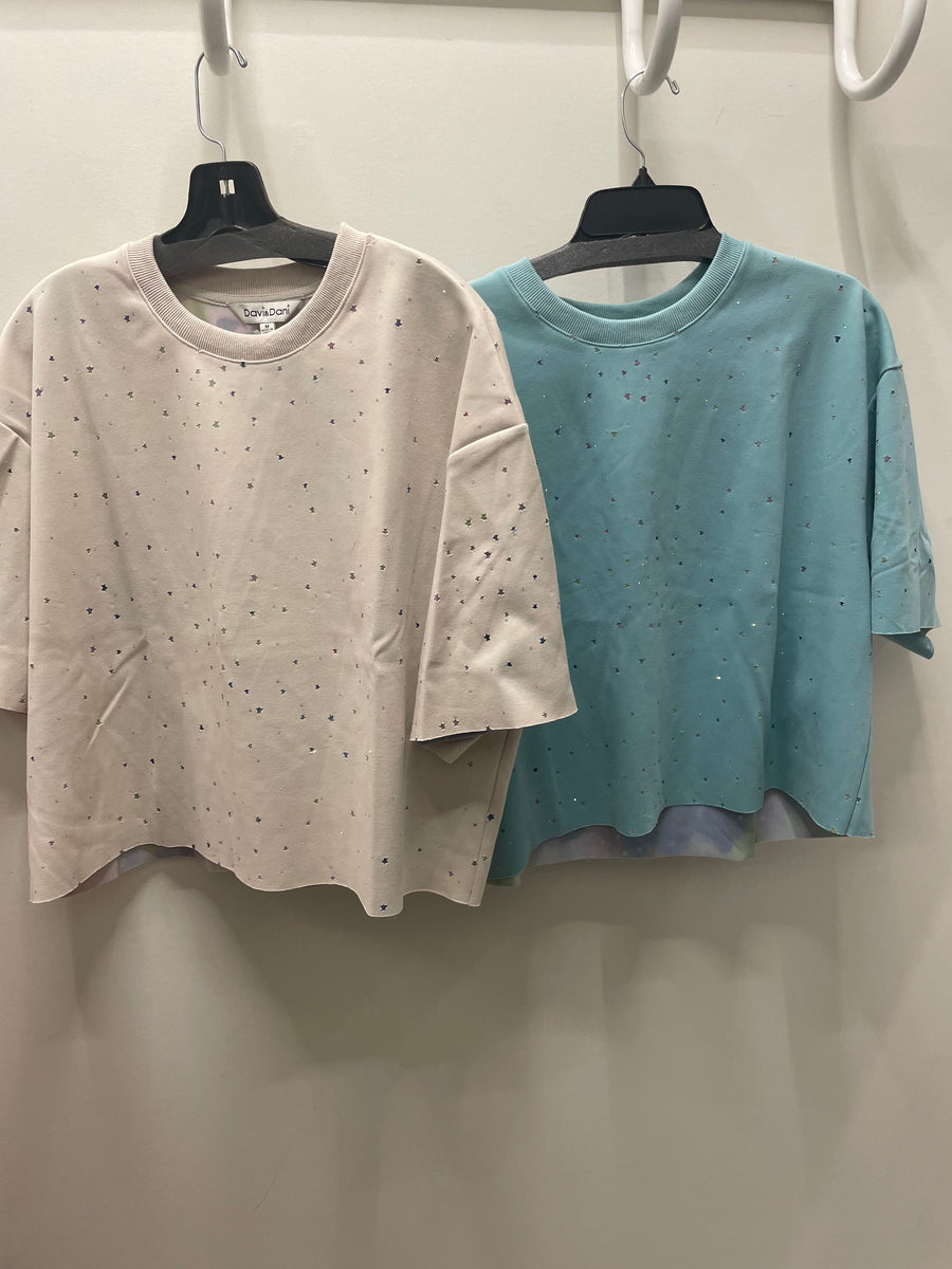 Star Print Relaxed Tee by Davi & Dani