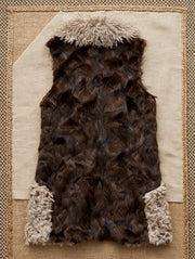 Faux Fur Patchwork Vest