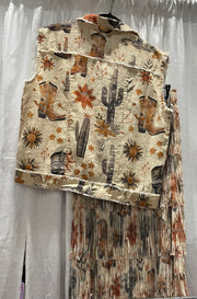Desert Dreamer Linen Vest by WAY