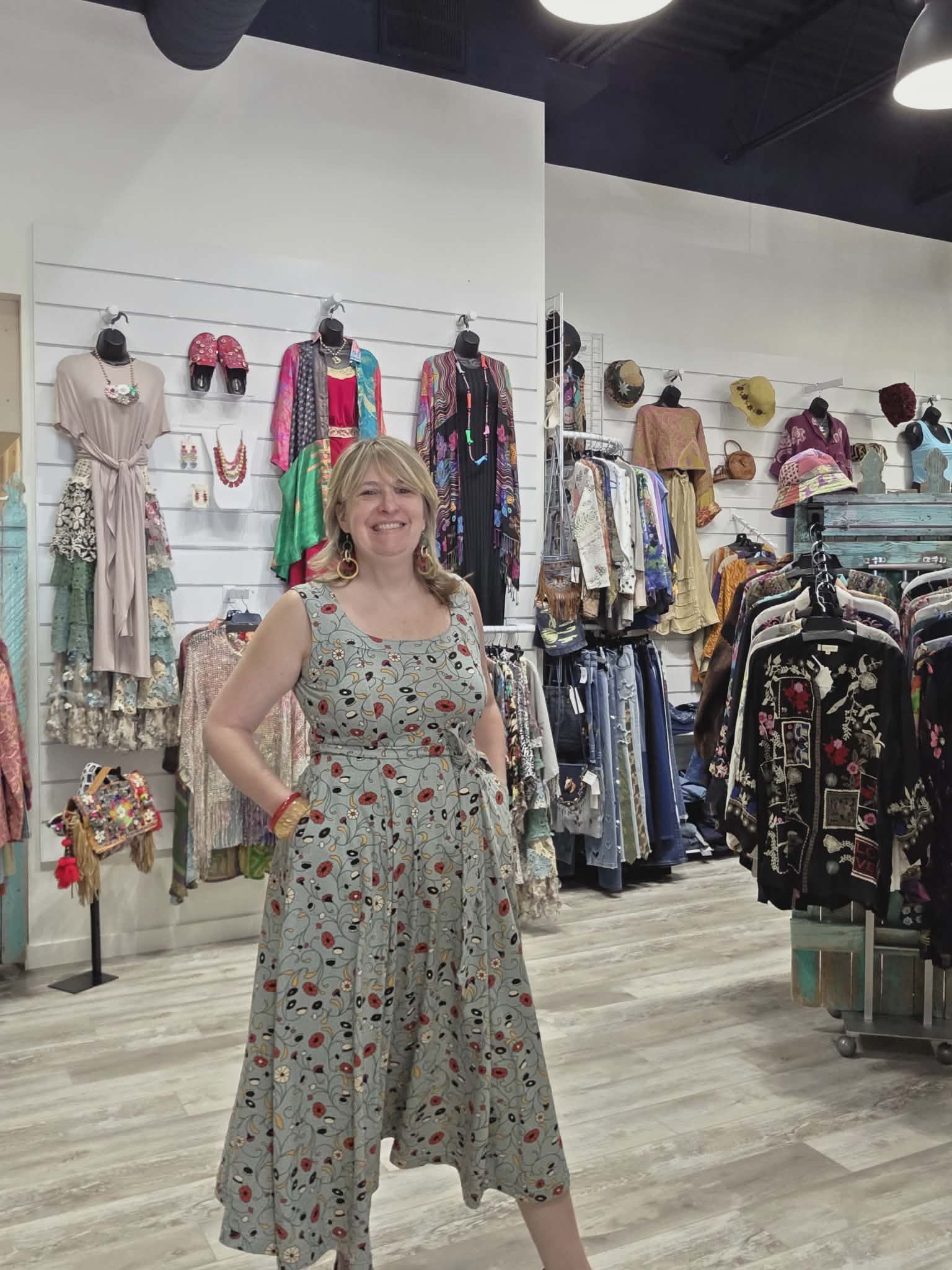 Amalfi Dress in Fluerie Print by Effie's Heart 706-694 Robin Boutique