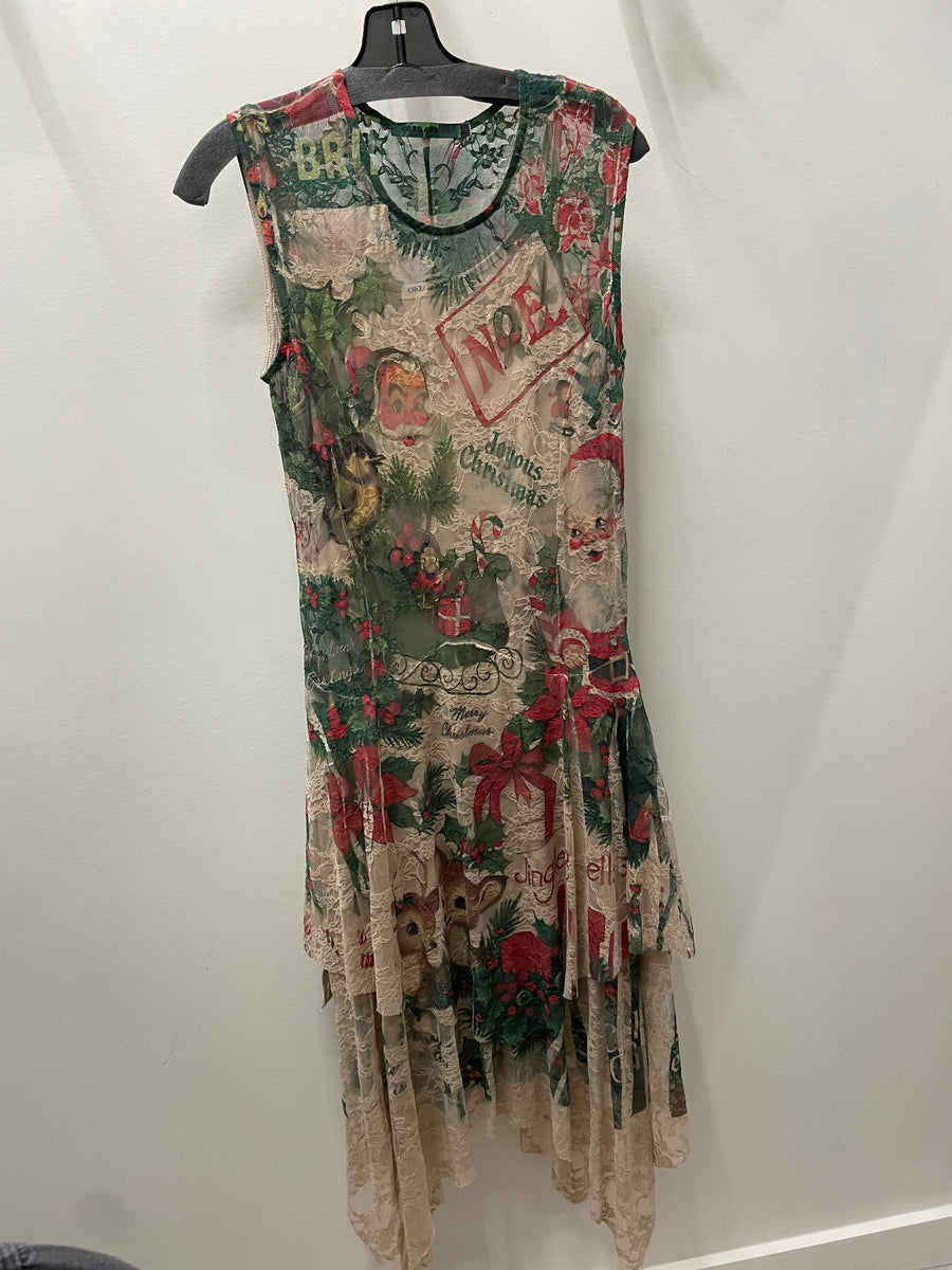 All Lace Dress in Vintage Christmas by Origami Robin Boutique