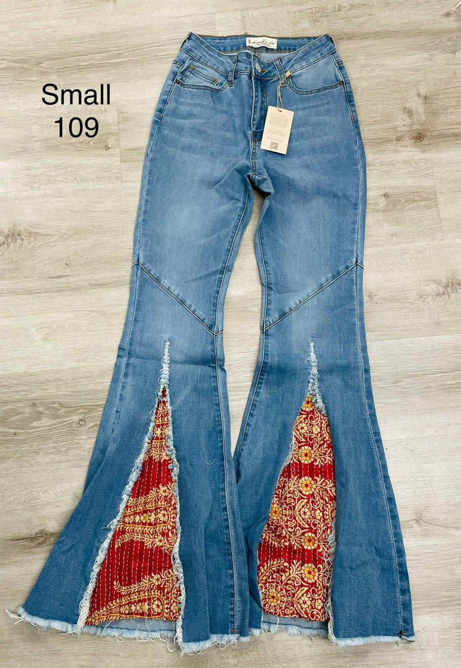 Upcycled Denim Dorito Bell by Kantha Bae - Robin Boutique-Boutique 
