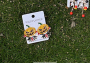 Jack O'Lantern Theme Earrings - Robin Boutique-Boutique 