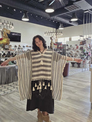 Hi-Low Fringe Top by Pol