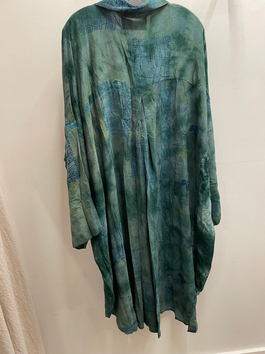 Crepe Sari Free To Be Longsleeve Maxi #097 by Kantha Bae